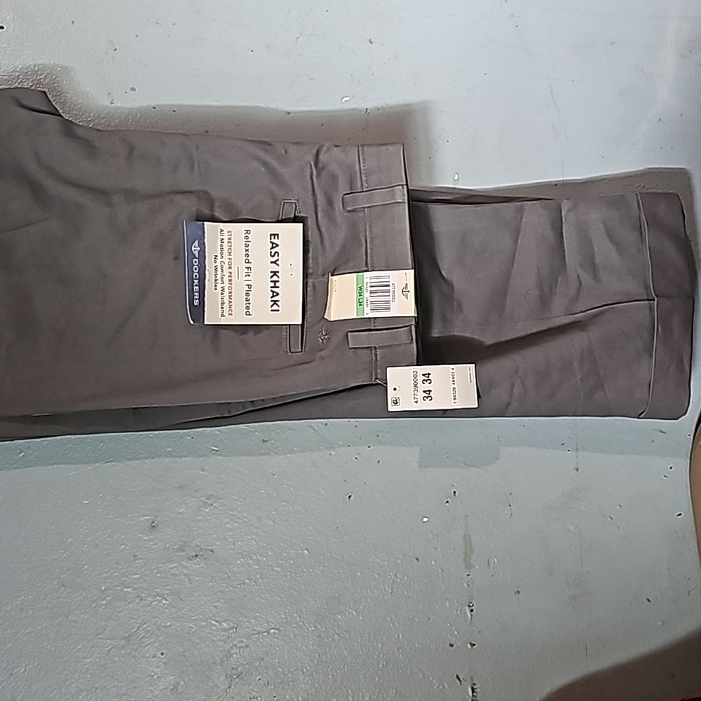 Brand new grey khaki Dockers 34x34